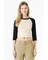 BELLA+CANVAS Ladies Micro Rib Raglan 3/4 Sleeve Baby Tee for Casual Wear, Streetwear & Cropped Fit Style Top